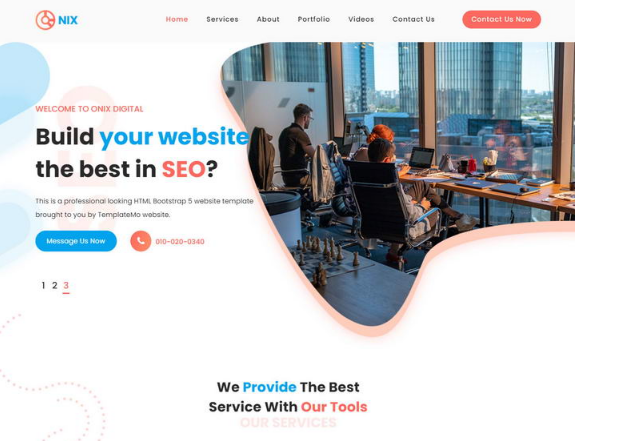 website home page design html css